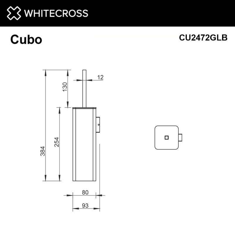 Ершик для унитаза WHITECROSS Cubo CU2472GLB (брашированное золото)