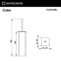 Ершик для унитаза WHITECROSS Cubo CU2474BL (черный матовый) — 2