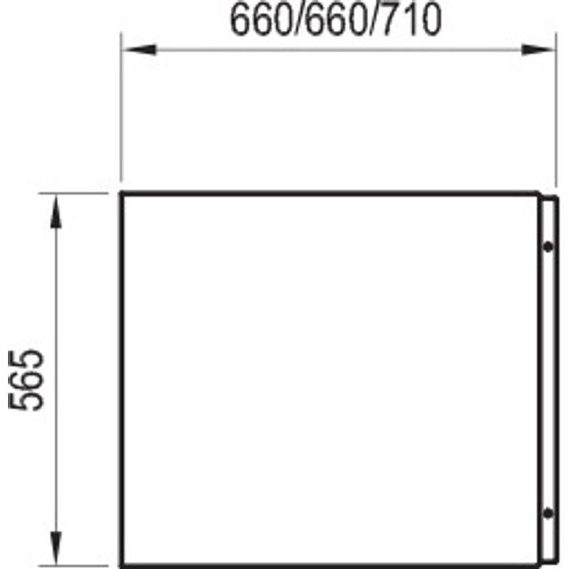 Экран для ванны торцевой Ravak Chrome 75 / CZ74130A00 белый