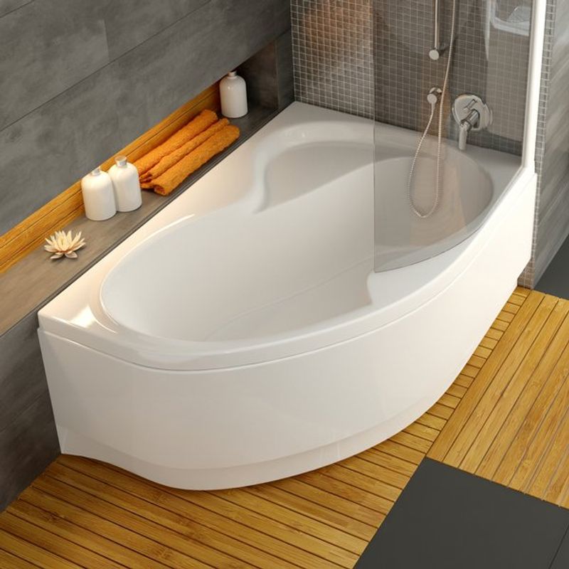 Экран для ванны фронтальный Ravak A 150 см N белый (для ванны ROSA II P)