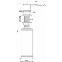 Дозатор для моющего средства Paulmark Sauber D001-401(AN) антрацит — 3