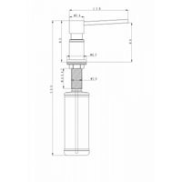 Дозатор для моющего средства Paulmark Kraft D003-NI(BS) никель — 2