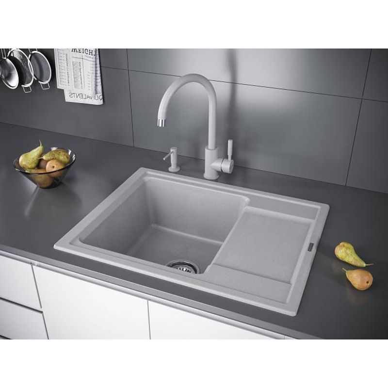 Дозатор для моющего средства Paulmark Decus D004-GR серый