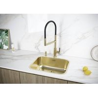 Дозатор для моющего средства Paulmark Decus D004-SBG светлое брашированное золото — 4