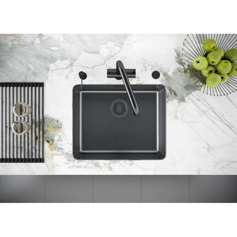 Дозатор для моющего средства Paulmark Brevit D005-GM вороненая сталь