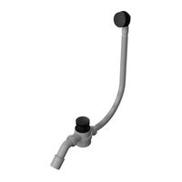 Сифон для ванны WHITECROSS Ultima D1101BL (черный матовый) — 1