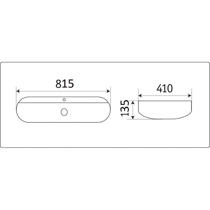 Раковина CeramaLux D1347