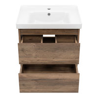 Тумба под раковину Brevita Dallas 60 подвесная 2 ящ. / DAL-01060-074П Дуб Галифакс — 4