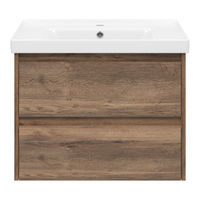 Тумба под раковину Brevita Dallas 70 подвесная 2 ящ. / DAL-01070-074П Дуб Галифакс — 2
