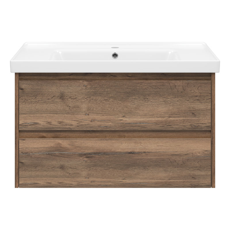 Тумба под раковину Brevita Dallas 90 подвесная 2 ящ. / DAL-01090-074П Дуб Галифакс
