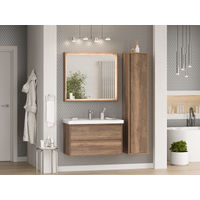 Тумба под раковину Brevita Dallas 90 подвесная 2 ящ. / DAL-01090-074П Дуб Галифакс — 6