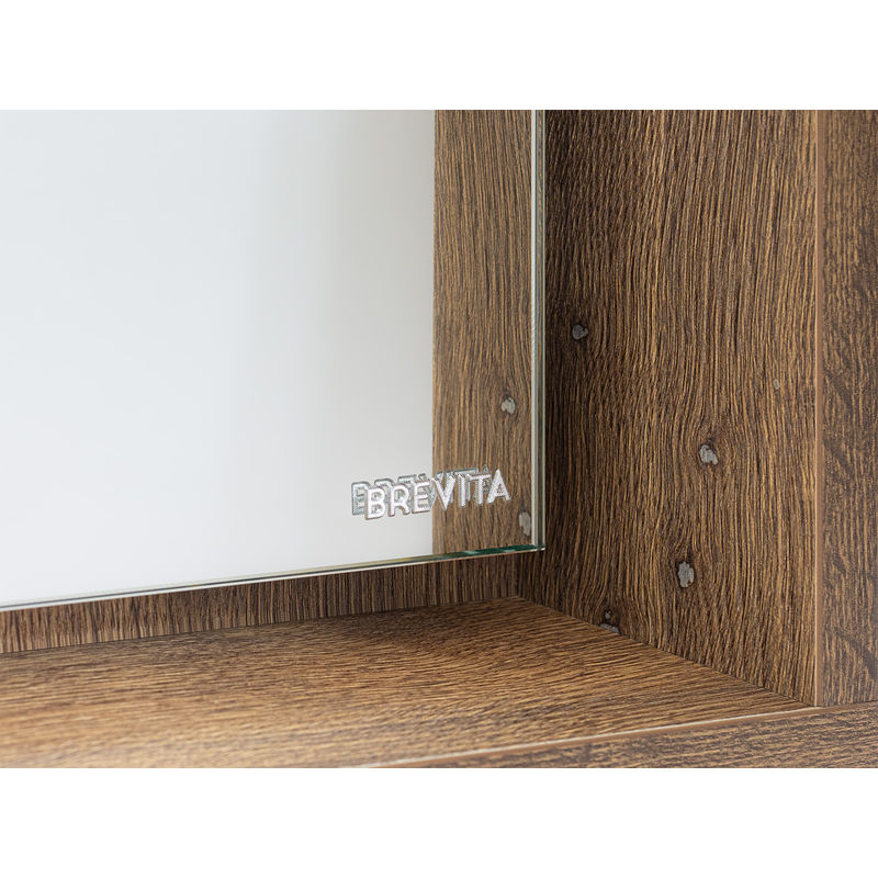 Зеркало Brevita Dallas 60 свет ДСП / DAL-02060-074 (дуб галифакс)