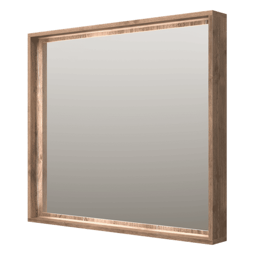 Зеркало Brevita Dallas 90 свет ДСП / DAL-02090-074 (дуб галифакс)