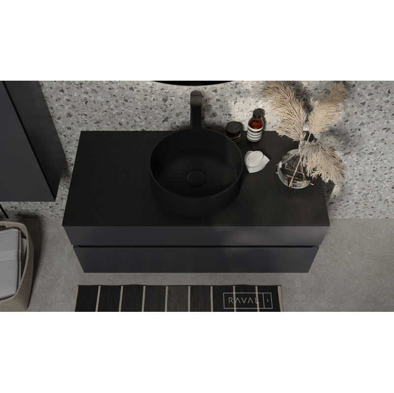 Тумба под раковину Raval Decent 100 подвесная Dec.01.100/A/RL антрацит