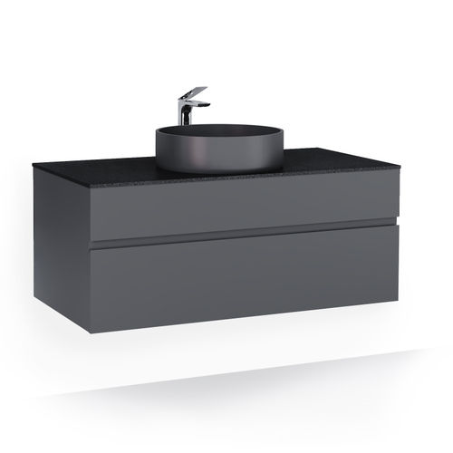 Тумба под раковину Raval Decent 100 подвесная Dec.01.100/A/RL антрацит