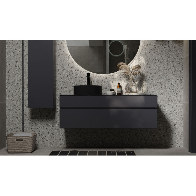 Тумба под раковину Raval Decent 120 подвесная Dec.01.120/P/A/RL антрацит