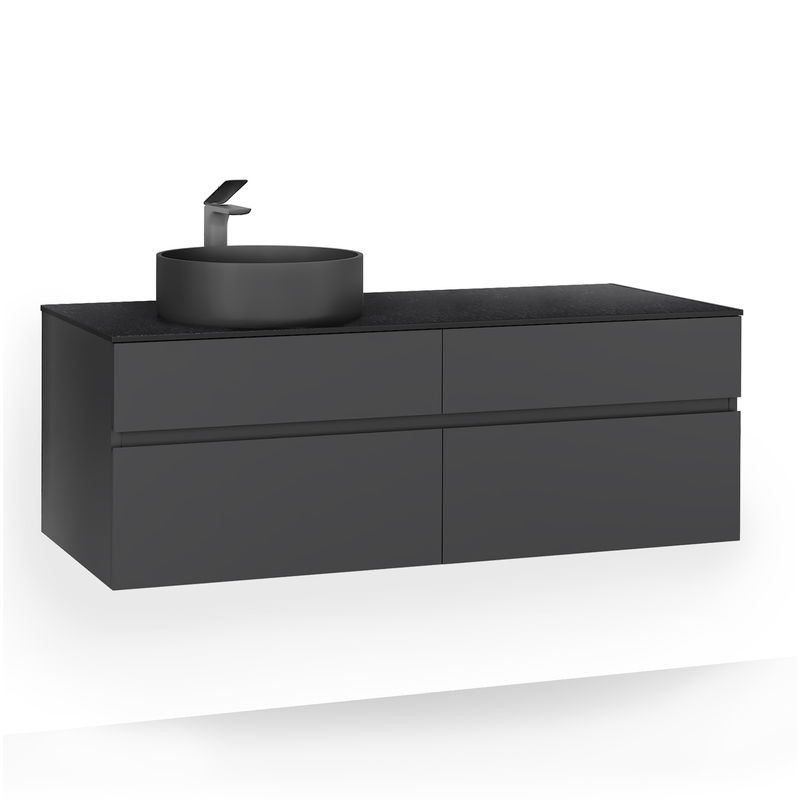 Тумба под раковину Raval Decent 120 подвесная Dec.01.120/P/A/RL антрацит