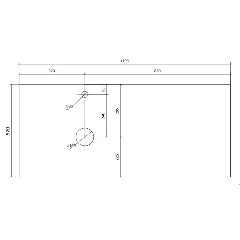 Тумба под раковину Raval Decent 120 подвесная Dec.01.120/P/A/RL антрацит