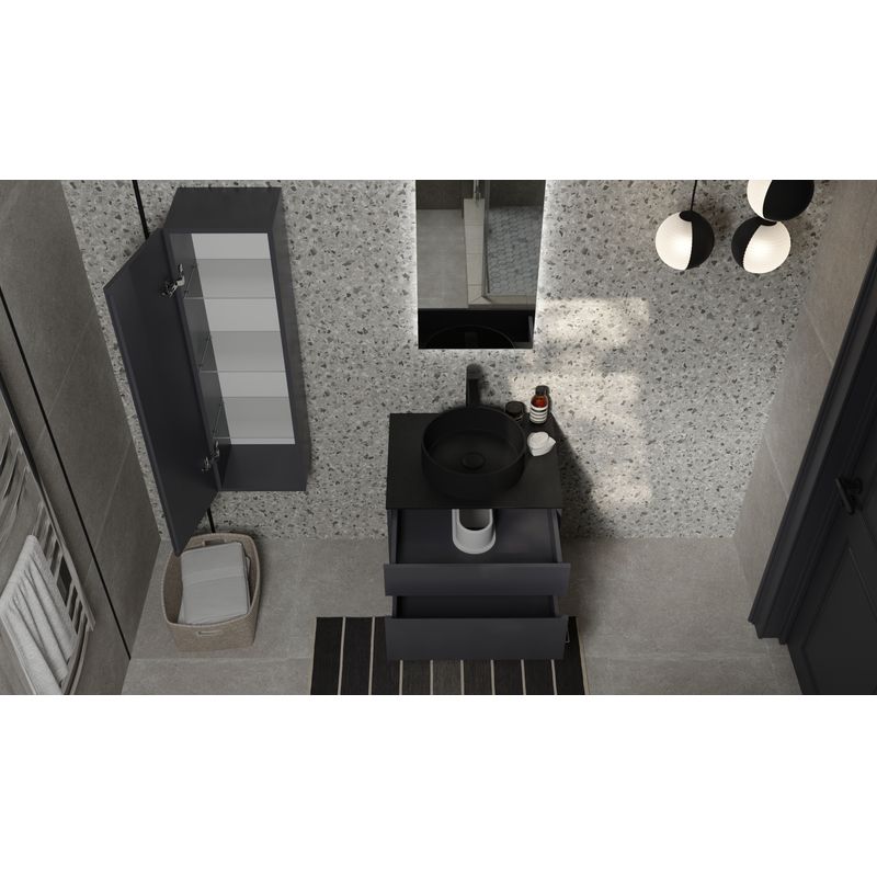 Тумба под раковину Raval Decent 60 подвесная Dec.01.60/A/RL антрацит