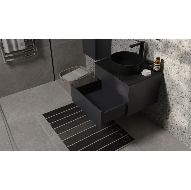 Тумба под раковину Raval Decent 60 подвесная Dec.01.60/A/RL антрацит