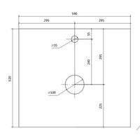 Тумба под раковину Raval Decent 60 подвесная Dec.01.60/A/RL антрацит — 10