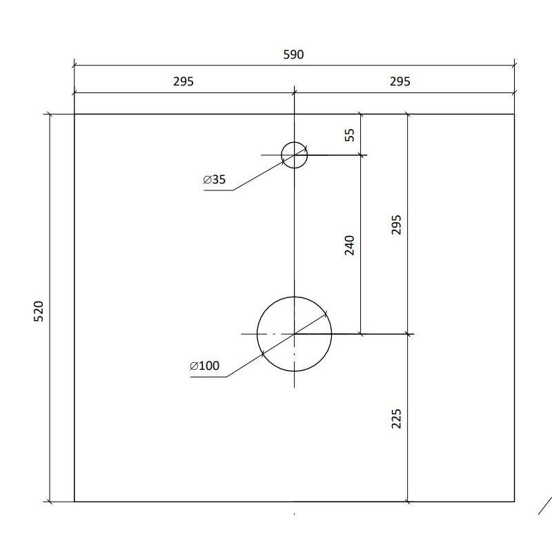 Тумба под раковину Raval Decent 60 подвесная Dec.01.60/W/RL белая