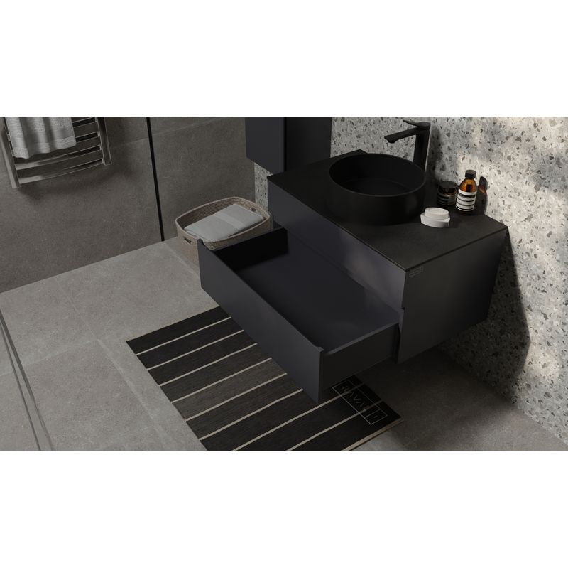 Тумба под раковину Raval Decent 80 подвесная Dec.01.80/A/RL антрацит