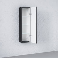 Шкаф-пенал для ванной Raval Decent 110 подвесной / Dec.04.110/P/A/RL антрацит — 2