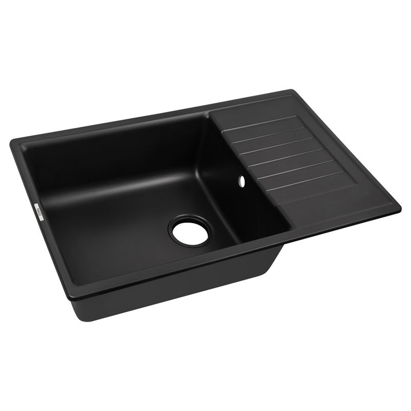 Кухонная мойка из искусственного камня ZorG Dello 78 черный оникс