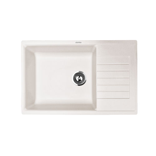 Кухонная мойка из искусственного камня ZorG Dello 78 белый камень