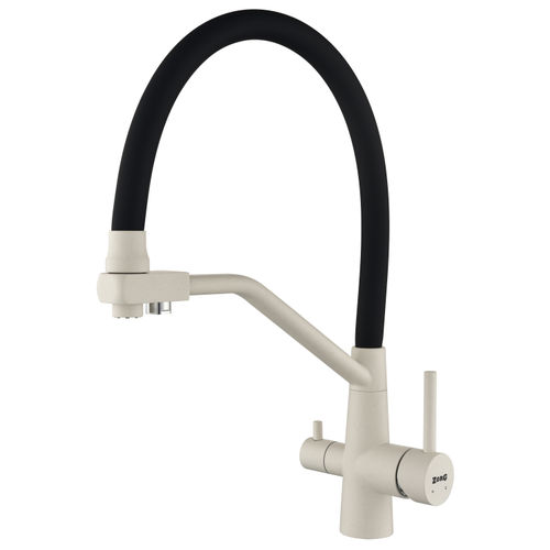 Смеситель для кухни ZorG DIMIRIO белый камень