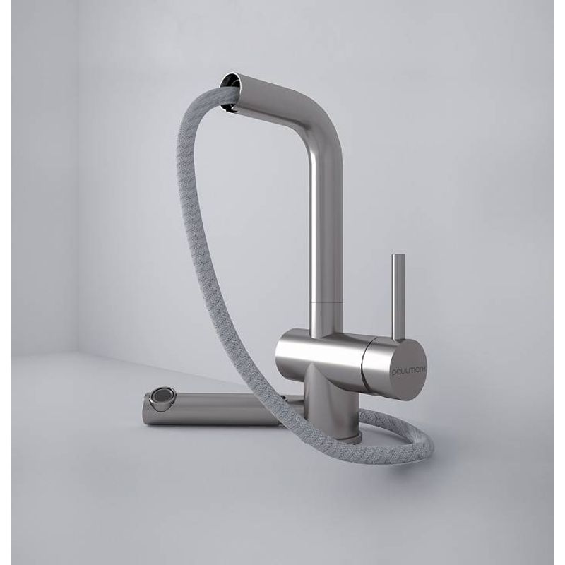 Смеситель для кухни Paulmark Dosse Do214418-GM вороненая сталь