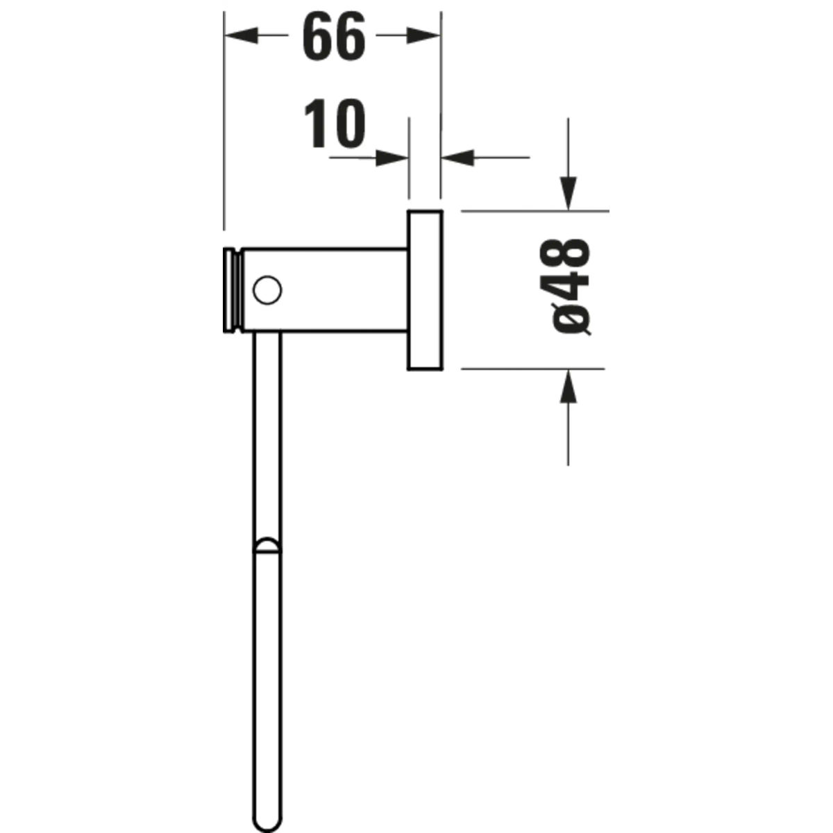 Полотенцедержатель Duravit D-Code кольцо 0099211000