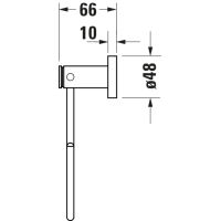 Держатель для полотенец Duravit D-Code кольцо 0099211000 — 8