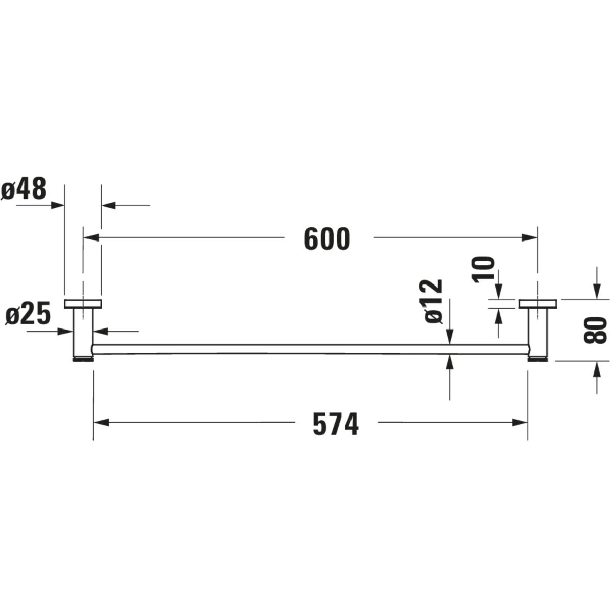 Полотенцедержатель Duravit D-Code 645 0099241000