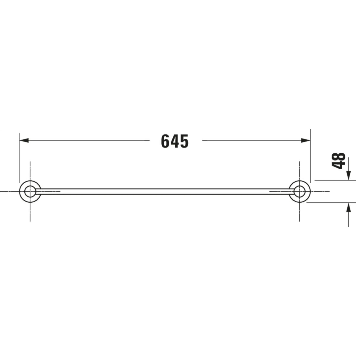 Полотенцедержатель Duravit D-Code 645 0099241000