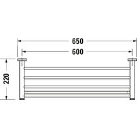 Держатель для полотенец Duravit D-Code 650 0099251000 — 3