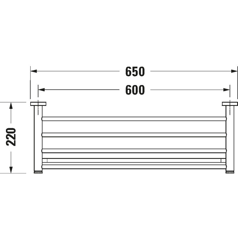 Держатель для полотенец Duravit D-Code 650 0099251000