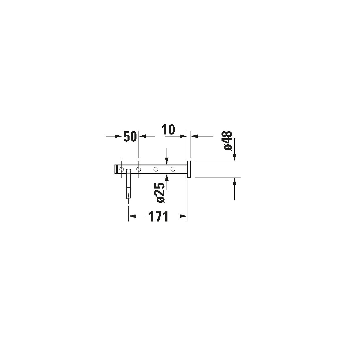 Полотенцедержатель Duravit D-Code 650 0099251000