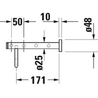 Держатель для полотенец Duravit D-Code 650 0099251000 — 4