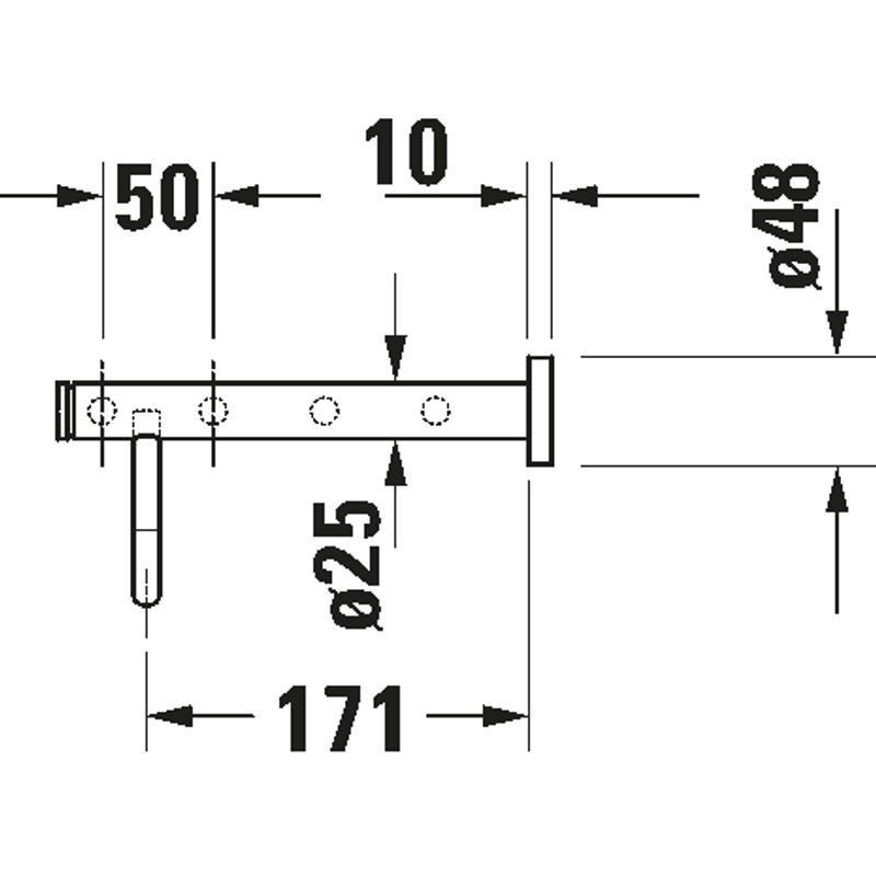 Держатель для полотенец Duravit D-Code 650 0099251000