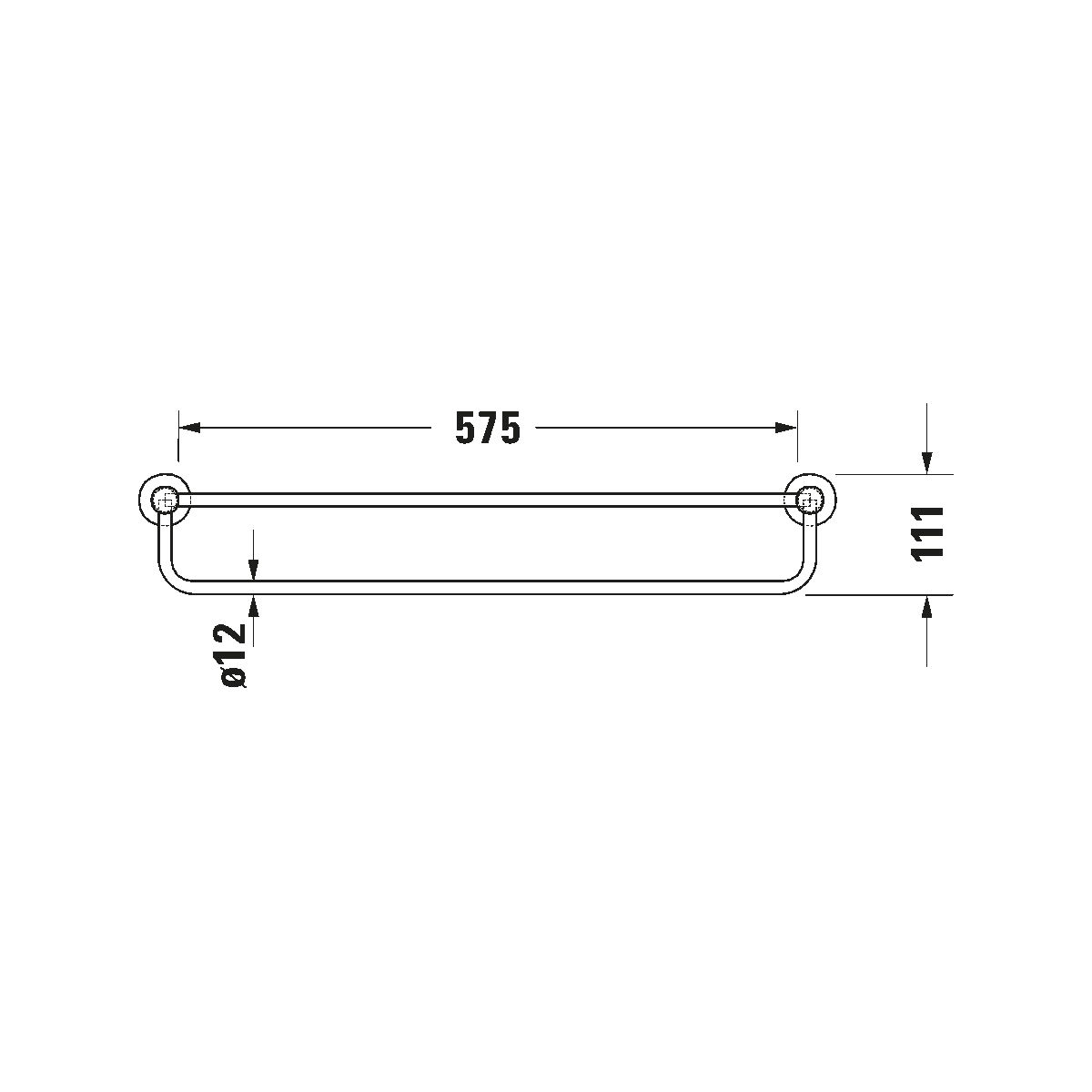Полотенцедержатель Duravit D-Code 650 0099251000