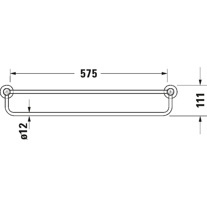 Держатель для полотенец Duravit D-Code 650 0099251000