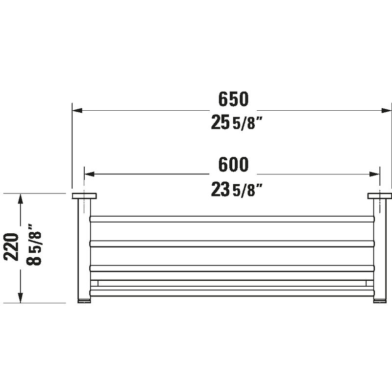 Держатель для полотенец Duravit D-Code 650 0099251000
