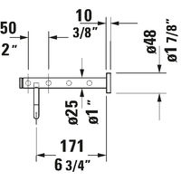 Держатель для полотенец Duravit D-Code 650 0099251000 — 7