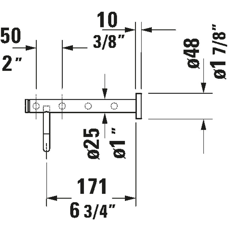 Держатель для полотенец Duravit D-Code 650 0099251000