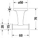 Крючок для полотенца Duravit Starck T двойной 0099301000