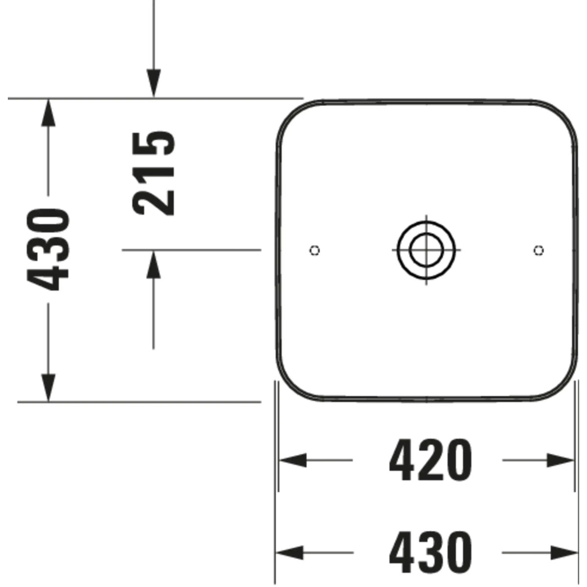 Умывальник Duravit Cape Cod 430 2340430000
