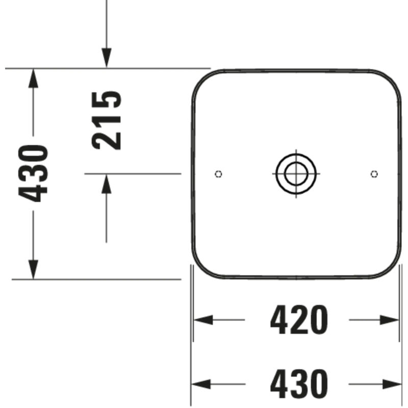 Раковина Duravit Cape Cod 430 2340430000