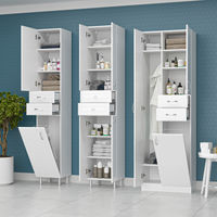 Шкаф-пенал для ванной Misty Мисти 60 + Б/К / Э-05060-01Бк — 8